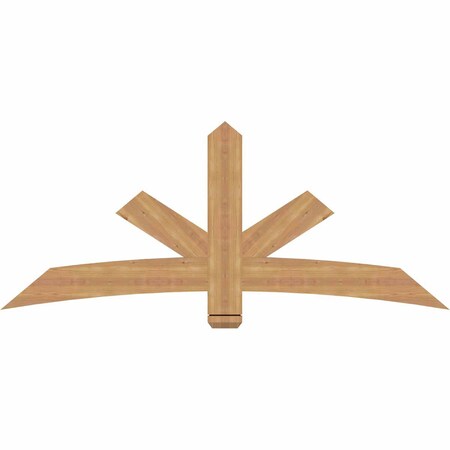 Ekena Millwork Alberta Smooth Timber Gable Bracket, Western Red Cedar, 72"W x 30"H x 1 1/2"D x 5 1/2"F, 10/12 Pitch GBW072X30X0206ALB00SWR